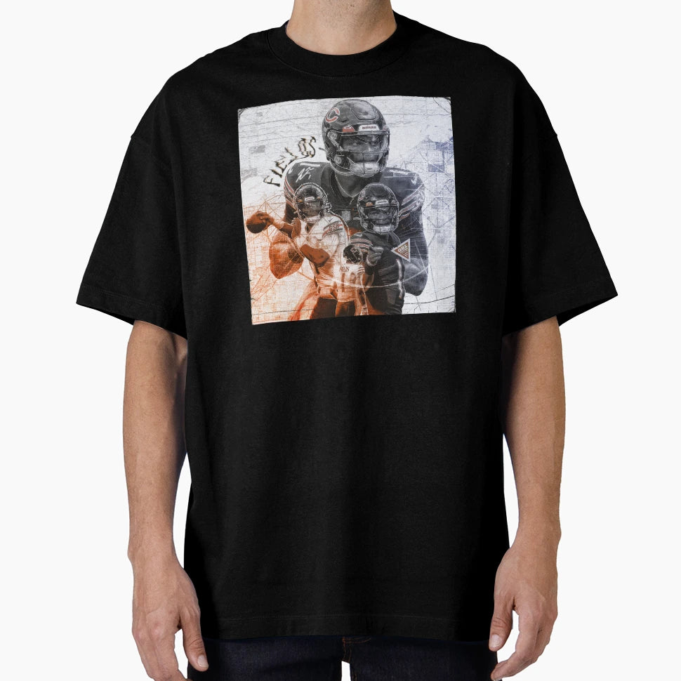 Justin Fields T-Shirt - Novelty Apparel for Adults - T-Shirt, Sweatshirt, Hoodie