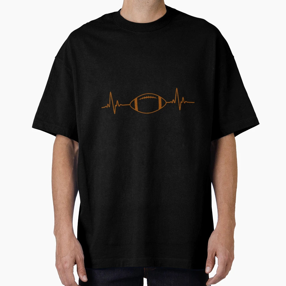 Football Heart Beat T-Shirt - Streetwear Style Men Women - T-Shirt, Sweatshirt, Hoodie