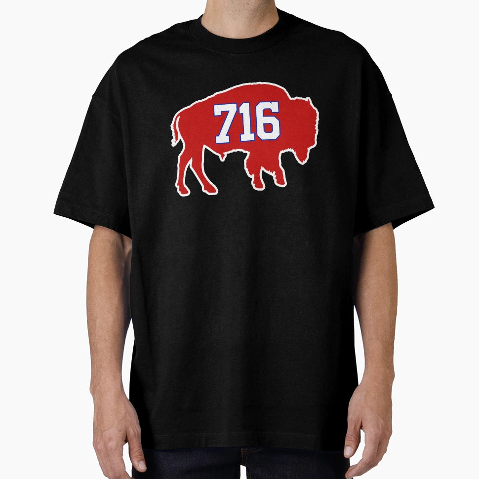 Buffalo 716 Area Code And T-Shirt - Fun Novelty Design Unisex - T-Shirt, Sweatshirt, Hoodie