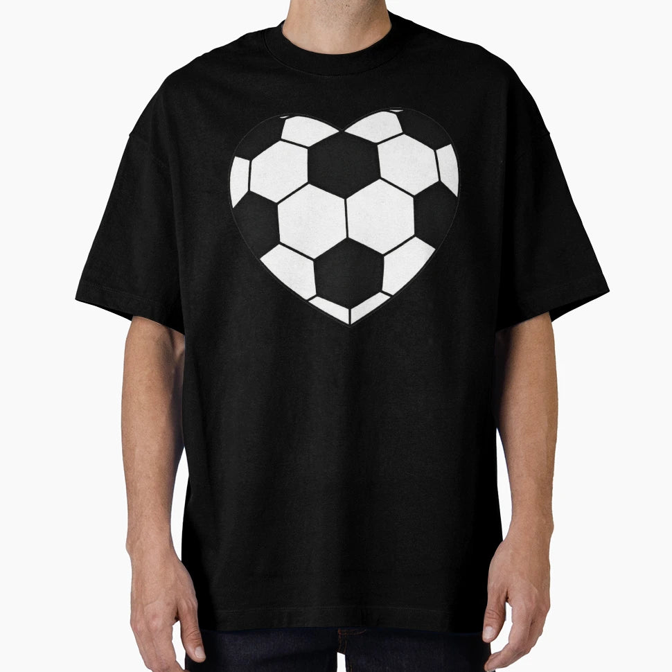 Heart Soccer Ball T-Shirt - Casual Everyday Wear for Adults - T-Shirt, Sweatshirt, Hoodie