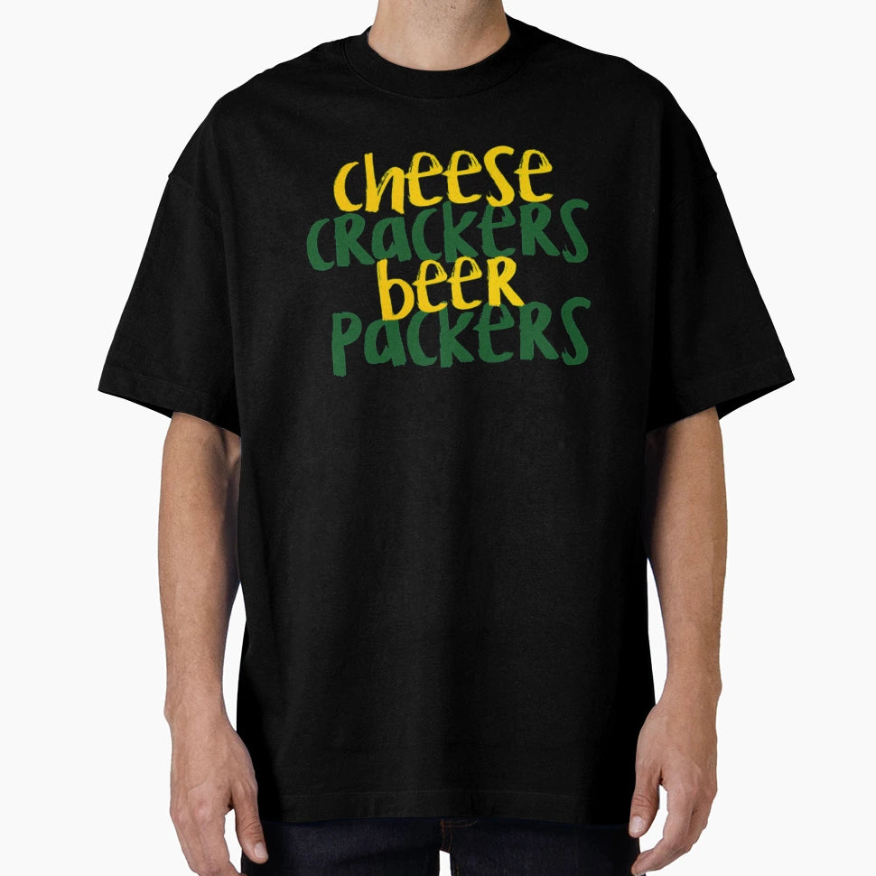 Cheese Crackers Beer Packers T-Shirt - Custom Art Print for Adults - T-Shirt, Sweatshirt, Hoodie