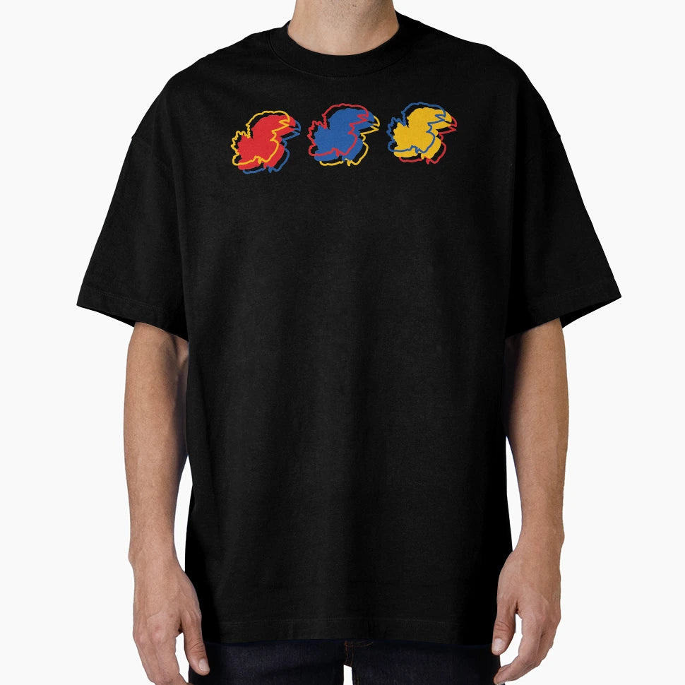 Ku Jayhawks Pattern White T-Shirt - Graphic Print Unisex - T-Shirt, Sweatshirt, Hoodie