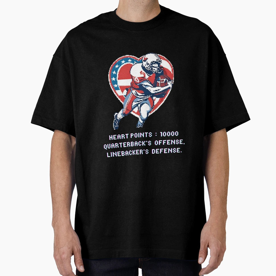 Valentines Day Football Video Game T-Shirt - Trendy Graphic for Adults - T-Shirt, Sweatshirt, Hoodie