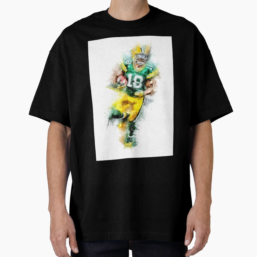 Football Player Awesome Abstract T-Shirt - Aesthetic Graphic Unisex - T-Shirt, Sweatshirt, Hoodie