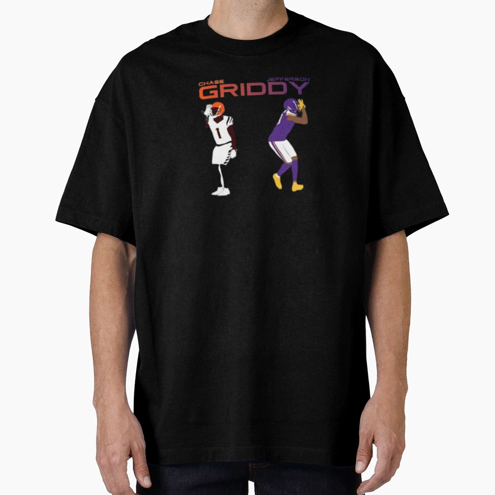 Griddy Duo T-Shirt - Casual Everyday Wear Unisex - T-Shirt, Sweatshirt, Hoodie
