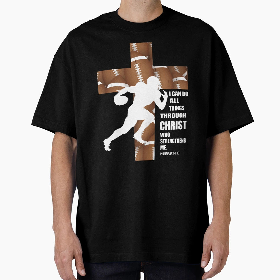 Football And Faith T-Shirt - Streetwear Style for Adults - T-Shirt, Sweatshirt, Hoodie