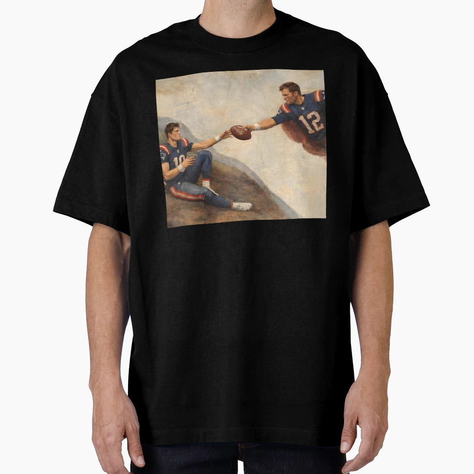 New England Football Brady And Maye T-Shirt - Streetwear Style for Adults - T-Shirt, Sweatshirt, Hoodie
