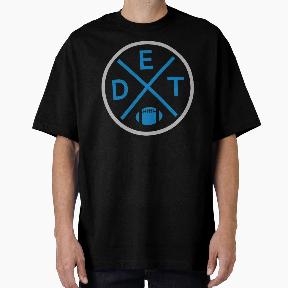 Detroit Football Emblem Det T-Shirt - Streetwear Style Unisex - T-Shirt, Sweatshirt, Hoodie