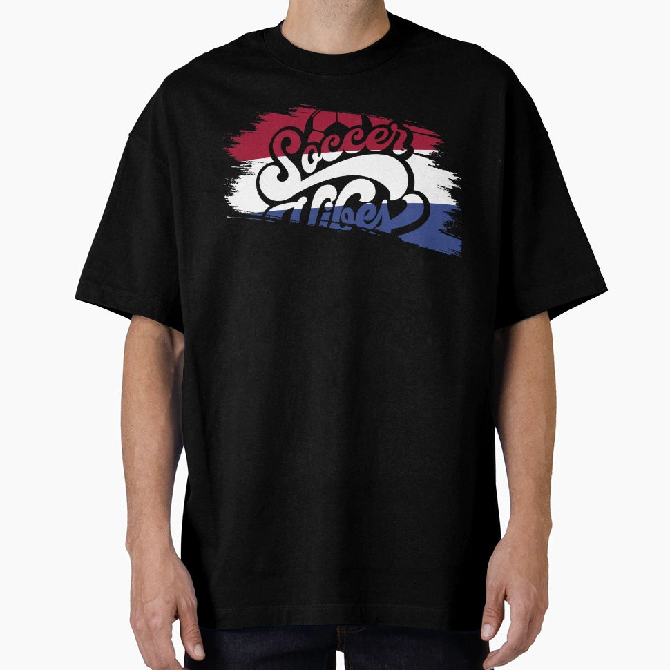 Soccer Vibes Netherlands T-Shirt - Trendy Graphic Unisex - T-Shirt, Sweatshirt, Hoodie