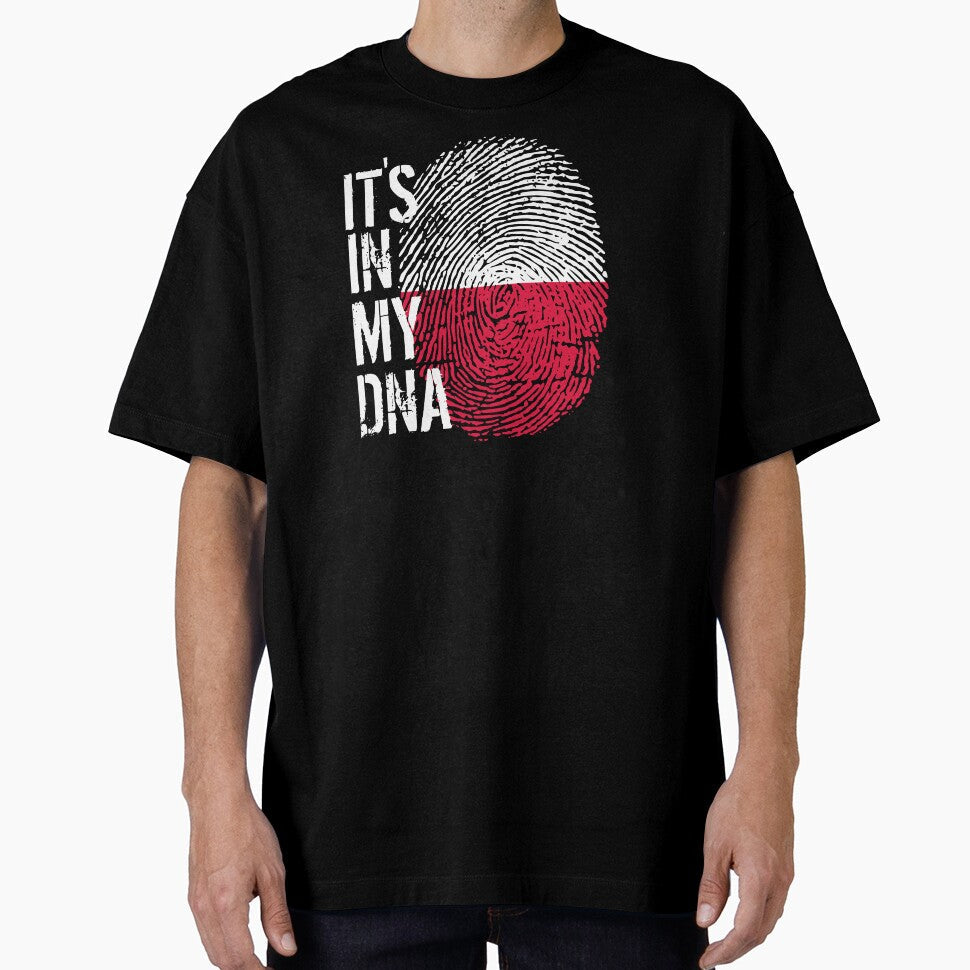 Poland Flag Fingerprint It's in my DNA Polish by - Adult & Kids T-Shirts, Sweatshirts & Hoodies apparel design preview 1