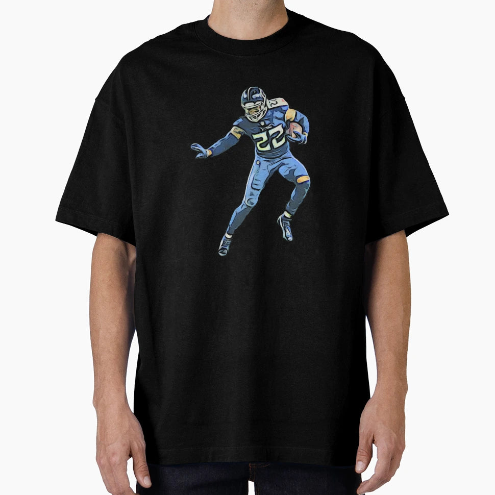 DH Titans Running Back Bold Cartoon T-Shirt - Aesthetic Graphic for Adults - T-Shirt, Sweatshirt, Hoodie