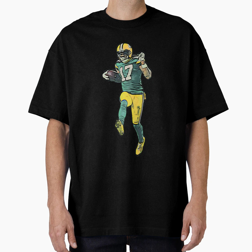 DA Green Bay Wide Receiver Bold Cartoon T-Shirt - Streetwear Style Unisex - T-Shirt, Sweatshirt, Hoodie