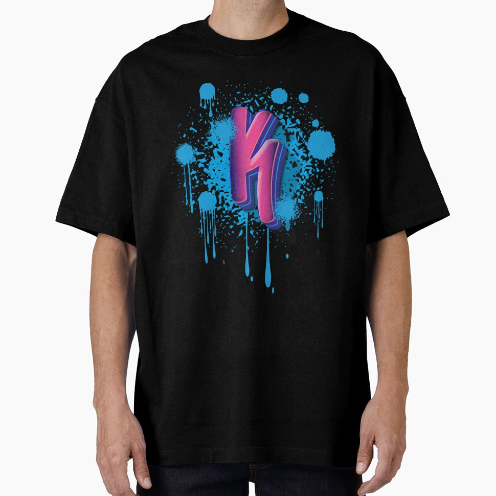 K Graffiti Initial T-Shirt - Unique Graphic for Adults - T-Shirt, Sweatshirt, Hoodie
