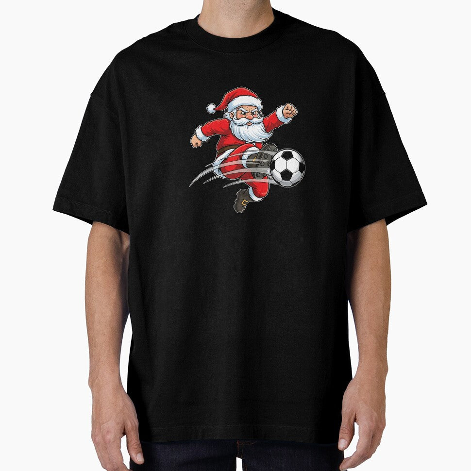 Santa Plays Soccer Christmas Sports Women Men Kids by - Adult & Kids T-Shirts, Sweatshirts & Hoodies apparel design preview 1