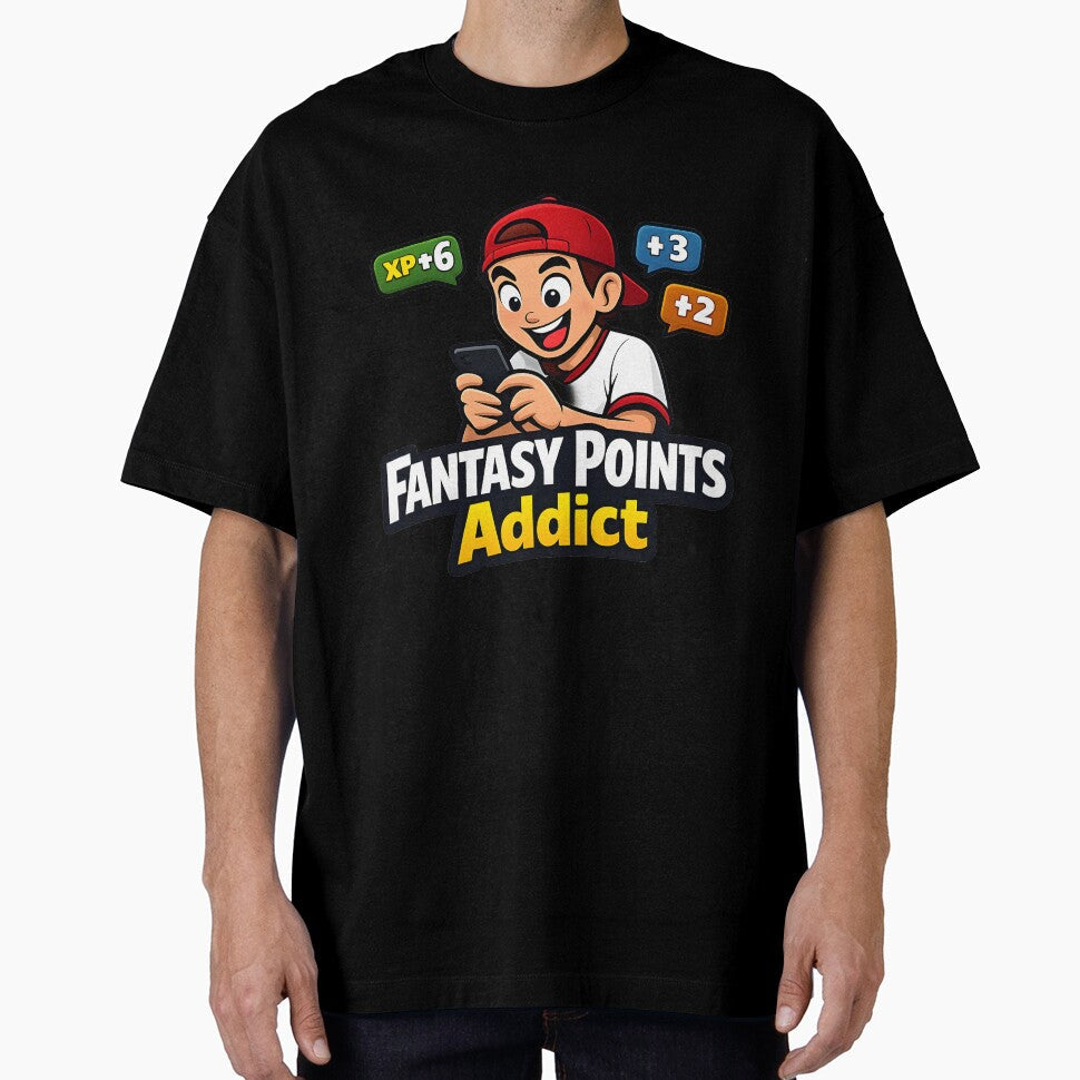 Fantasy Points Addict by SignumShop - Adult & Kids T-Shirts, Sweatshirts & Hoodies apparel design preview 1