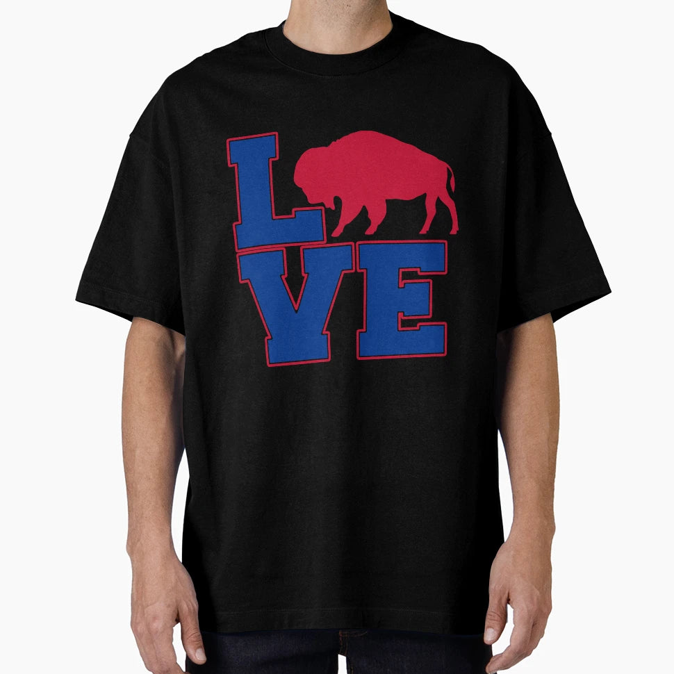 Buffalo Love T-Shirt - Graphic Print for Adults - T-Shirt, Sweatshirt, Hoodie
