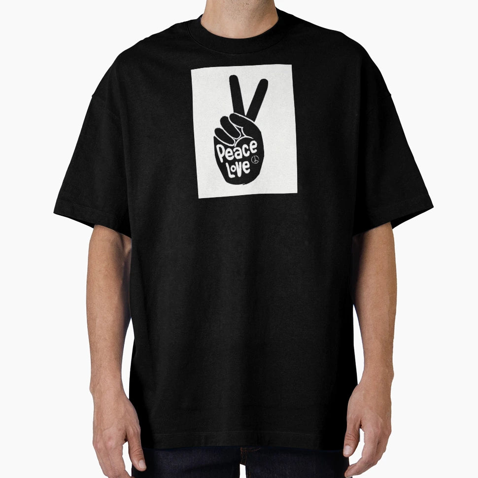 Peace And Love T-Shirt - Custom Art Print Unisex - T-Shirt, Sweatshirt, Hoodie