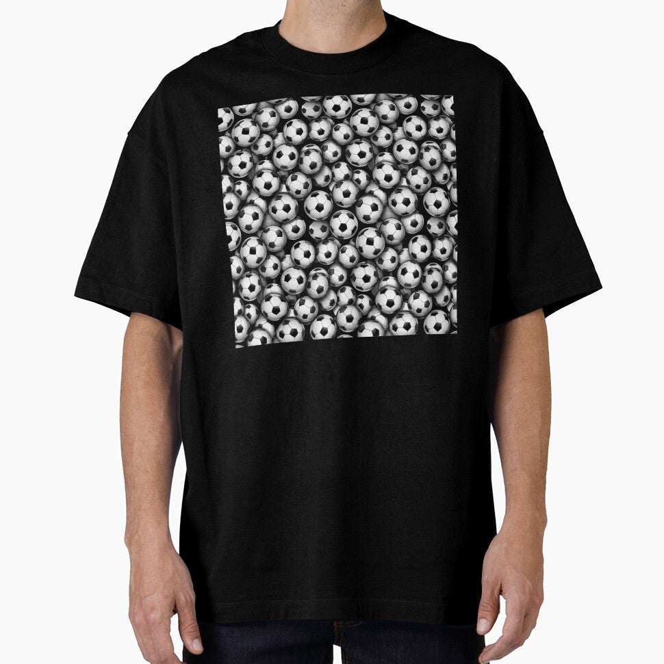 Classic Soccer Ball Pattern Bold Football Sports Art - Adult & Kids T-Shirts, Sweatshirts & Hoodies apparel design preview 1