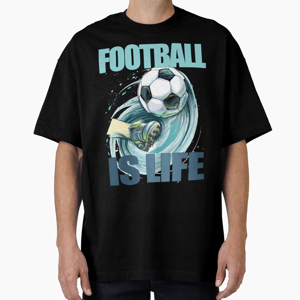 Football Is Life T-Shirt - Trendy Graphic for Adults - T-Shirt, Sweatshirt, Hoodie