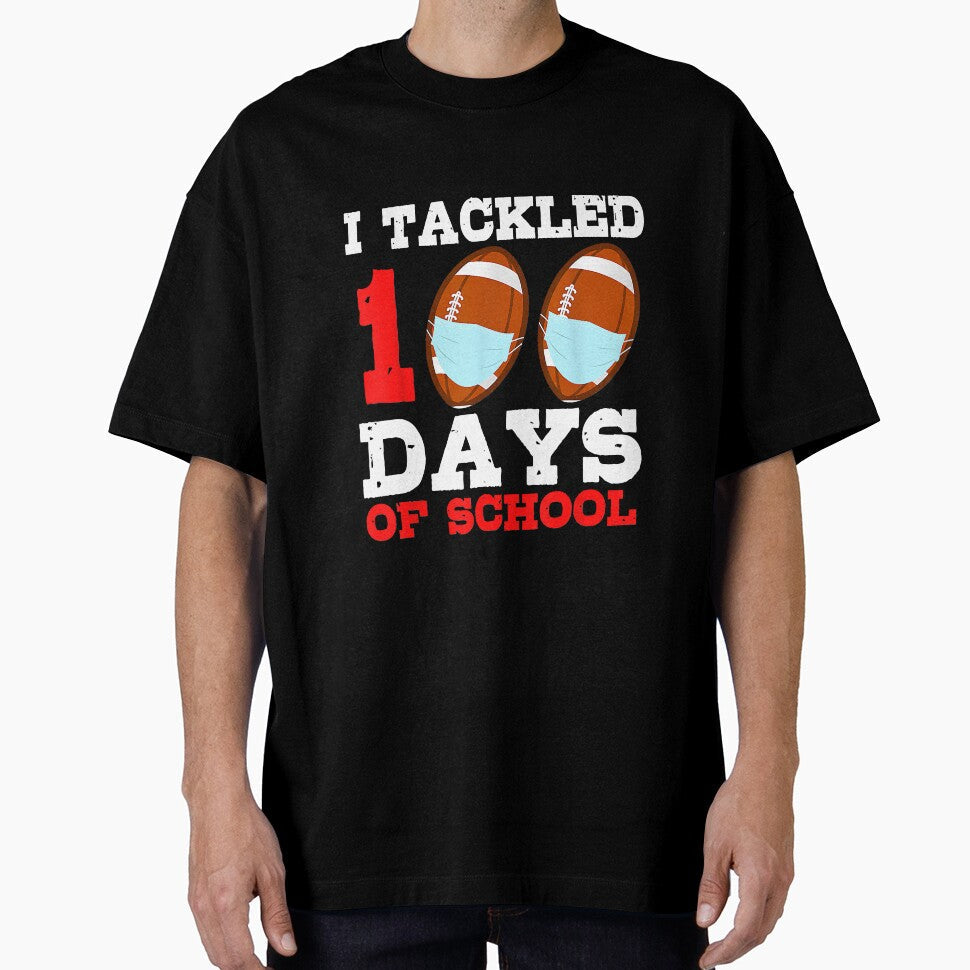 Football Masks Funny 100 Days Of by atalia8932 - Adult & Kids T-Shirts, Sweatshirts & Hoodies apparel design preview 1
