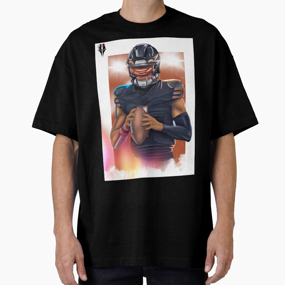Bears Qb Justin Fields T-Shirt - Minimalist Print Men Women - T-Shirt, Sweatshirt, Hoodie