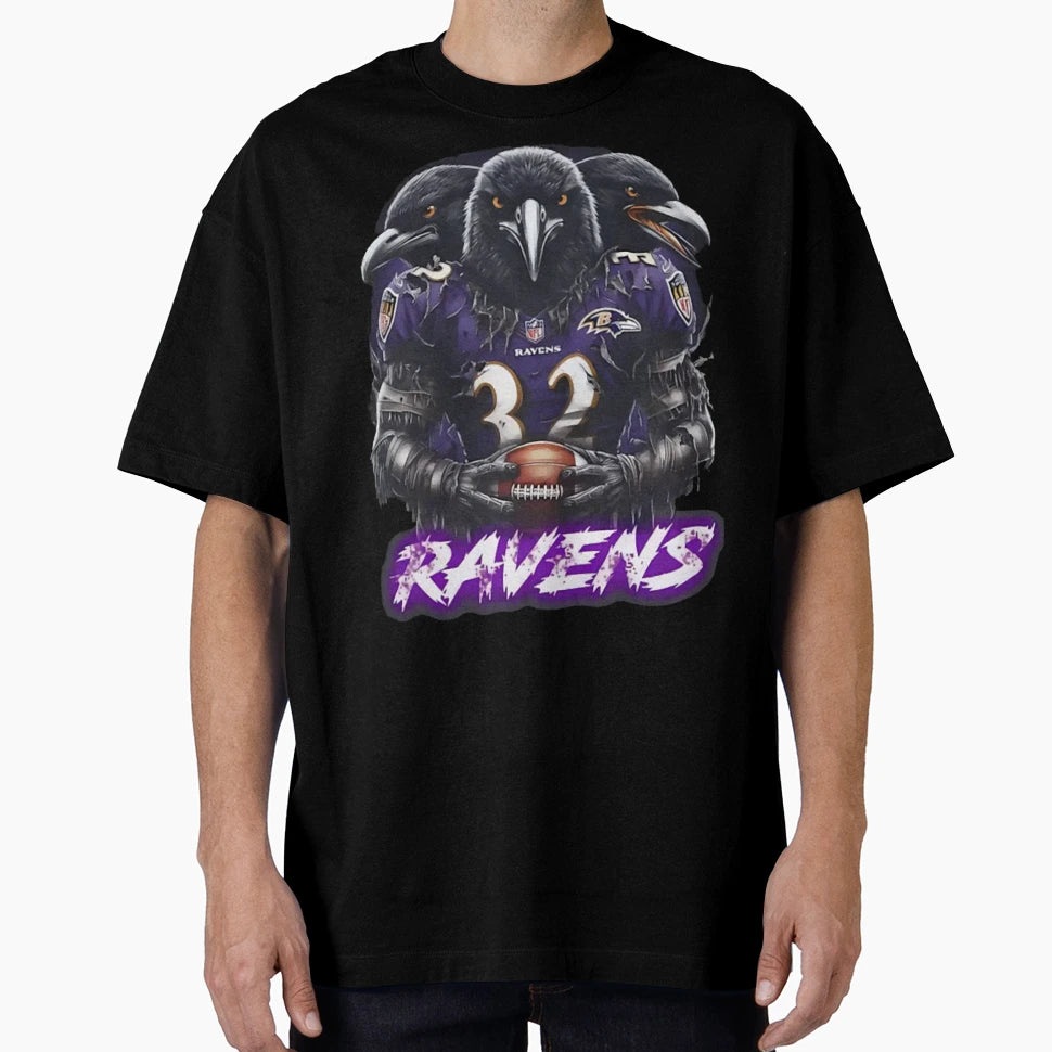 Art Baltimore Ravens T-Shirt - Fun Novelty Design Unisex - T-Shirt, Sweatshirt, Hoodie