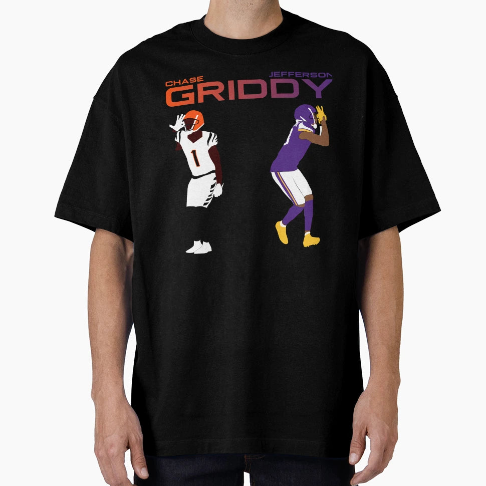 Griddy Duo JJ And Jamarr Chase Best Gift T-Shirt - Trendy Graphic Unisex - T-Shirt, Sweatshirt, Hoodie