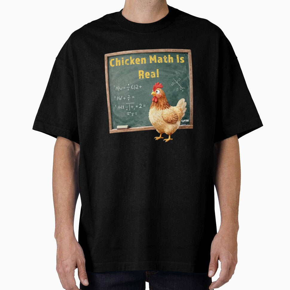 Chicken Math Is Real by BrendaNielsen - Adult & Kids T-Shirts, Sweatshirts & Hoodies apparel design preview 1