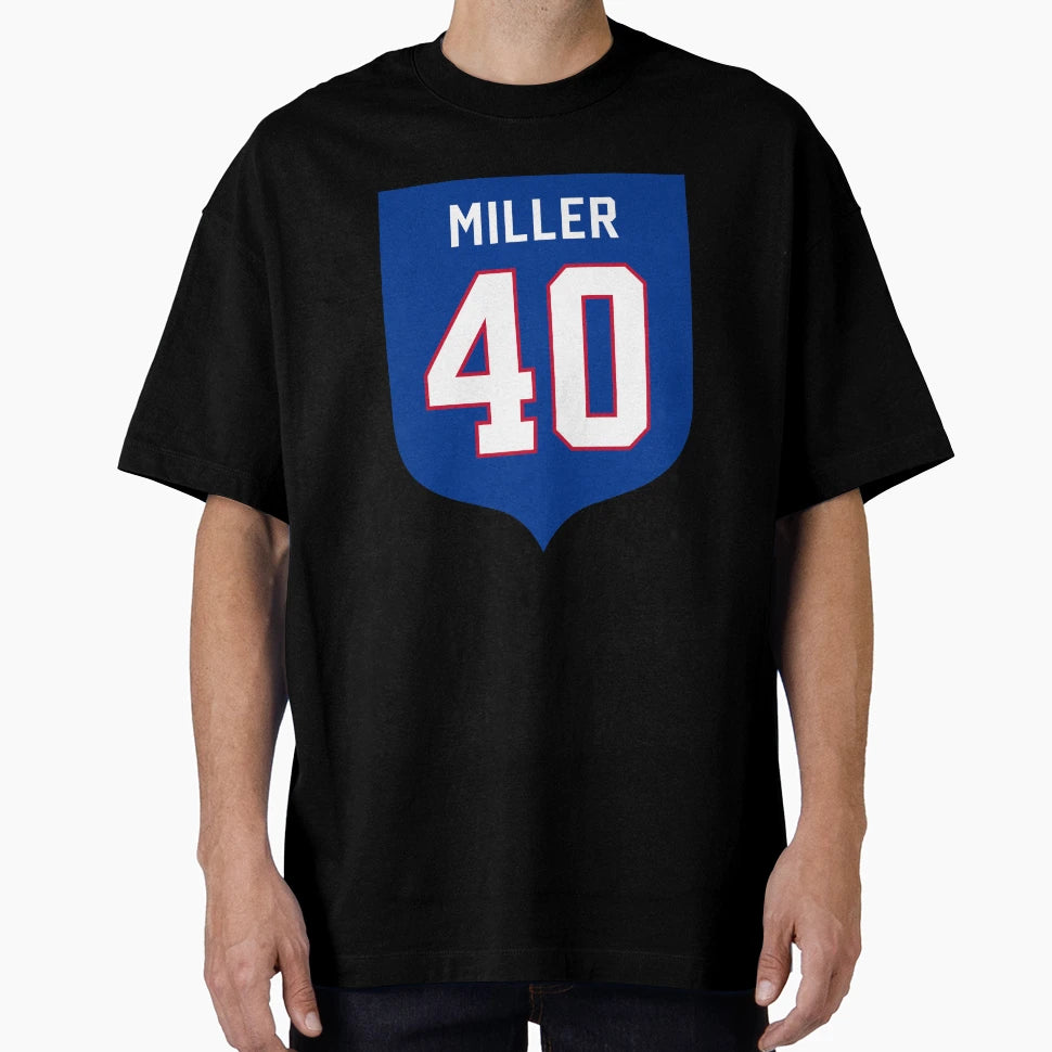 Von Miller 40 Emblem T-Shirt - Custom Art Print for Adults - T-Shirt, Sweatshirt, Hoodie