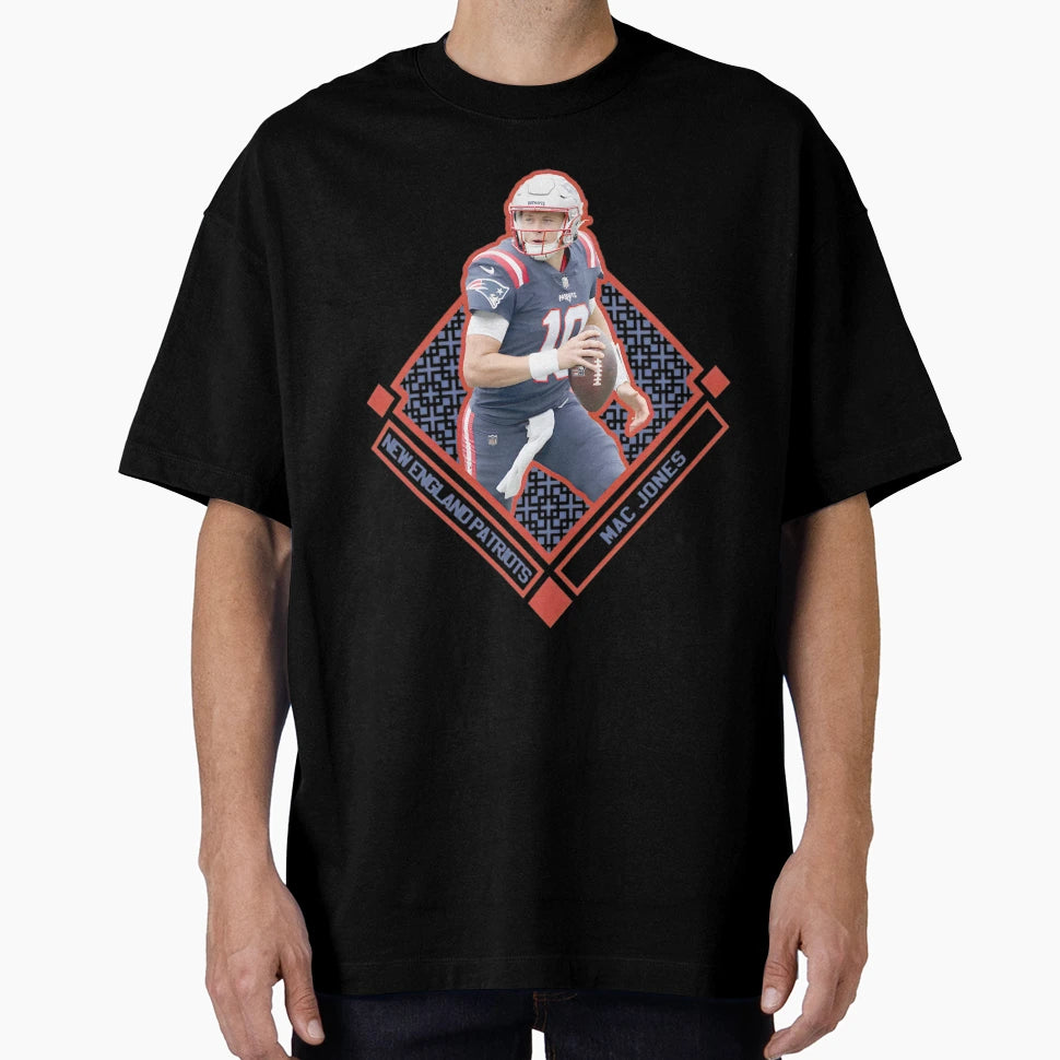 Mac Jones Patriot Power Diamond T-Shirt - Novelty Apparel Unisex - T-Shirt, Sweatshirt, Hoodie