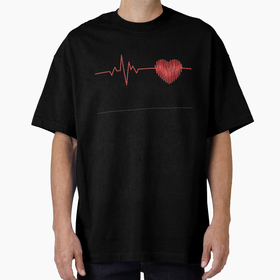 Heartbeat Rhythm Ecg T-Shirt - Fun Novelty Design Men Women - T-Shirt, Sweatshirt, Hoodie