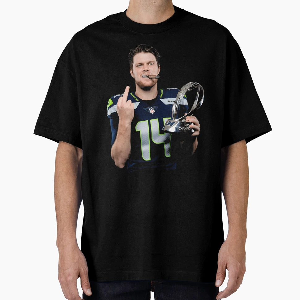 Sam Darnold Trophy Flipping It T-Shirt - Unique Graphic Men Women - T-Shirt, Sweatshirt, Hoodie
