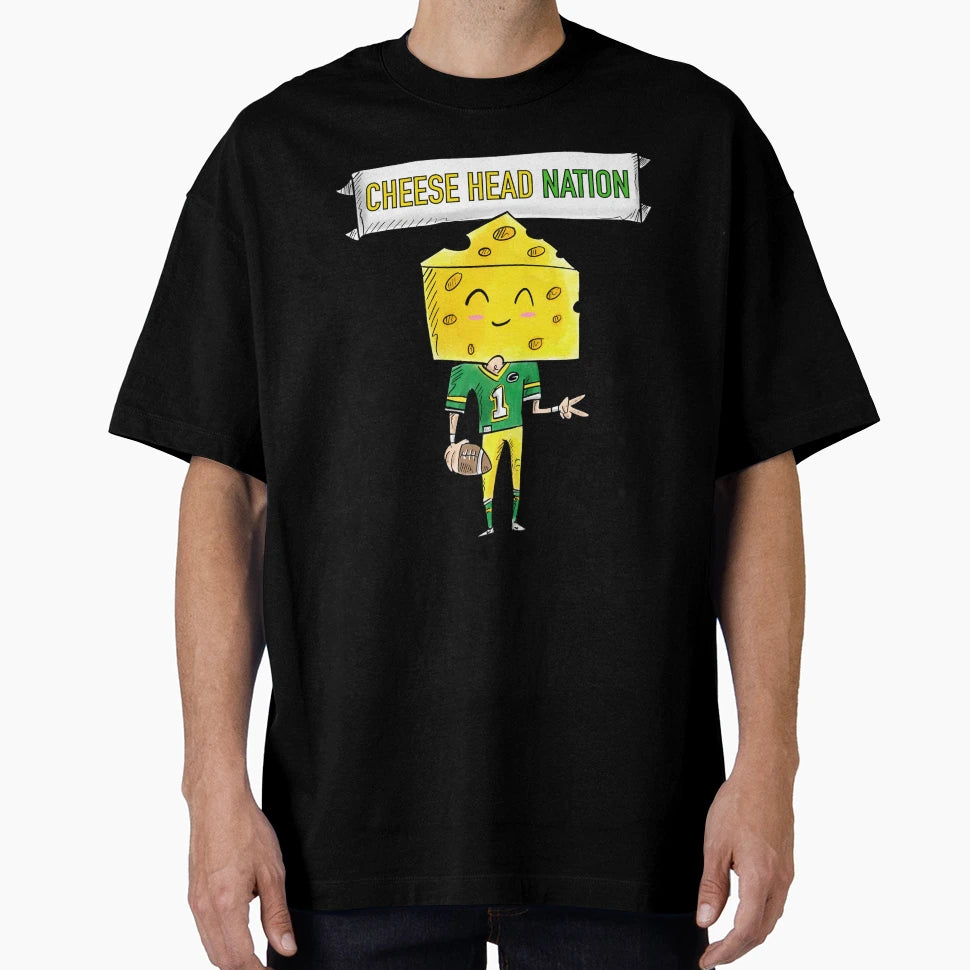 Cheese Head Nation T-Shirt - Aesthetic Graphic Men Women - T-Shirt, Sweatshirt, Hoodie