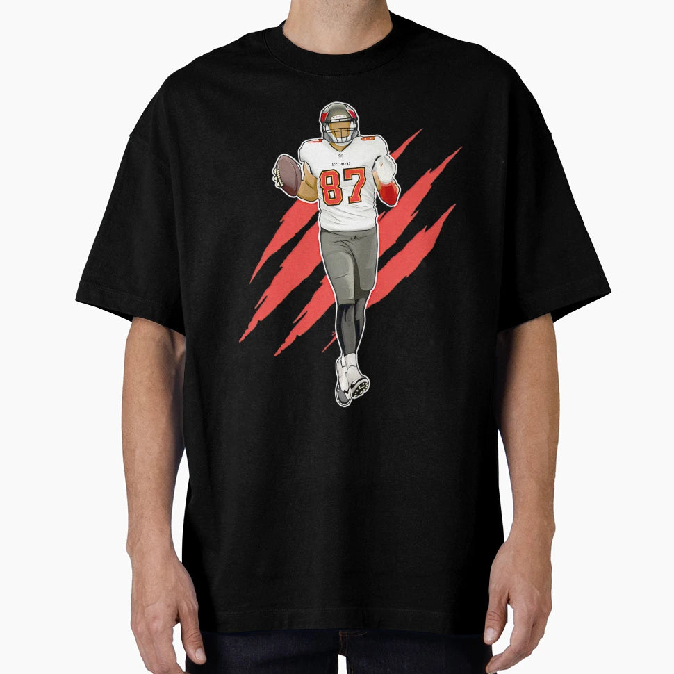 87 Tampa Football Dancer Football T-Shirt - Graphic Print for Adults - T-Shirt, Sweatshirt, Hoodie