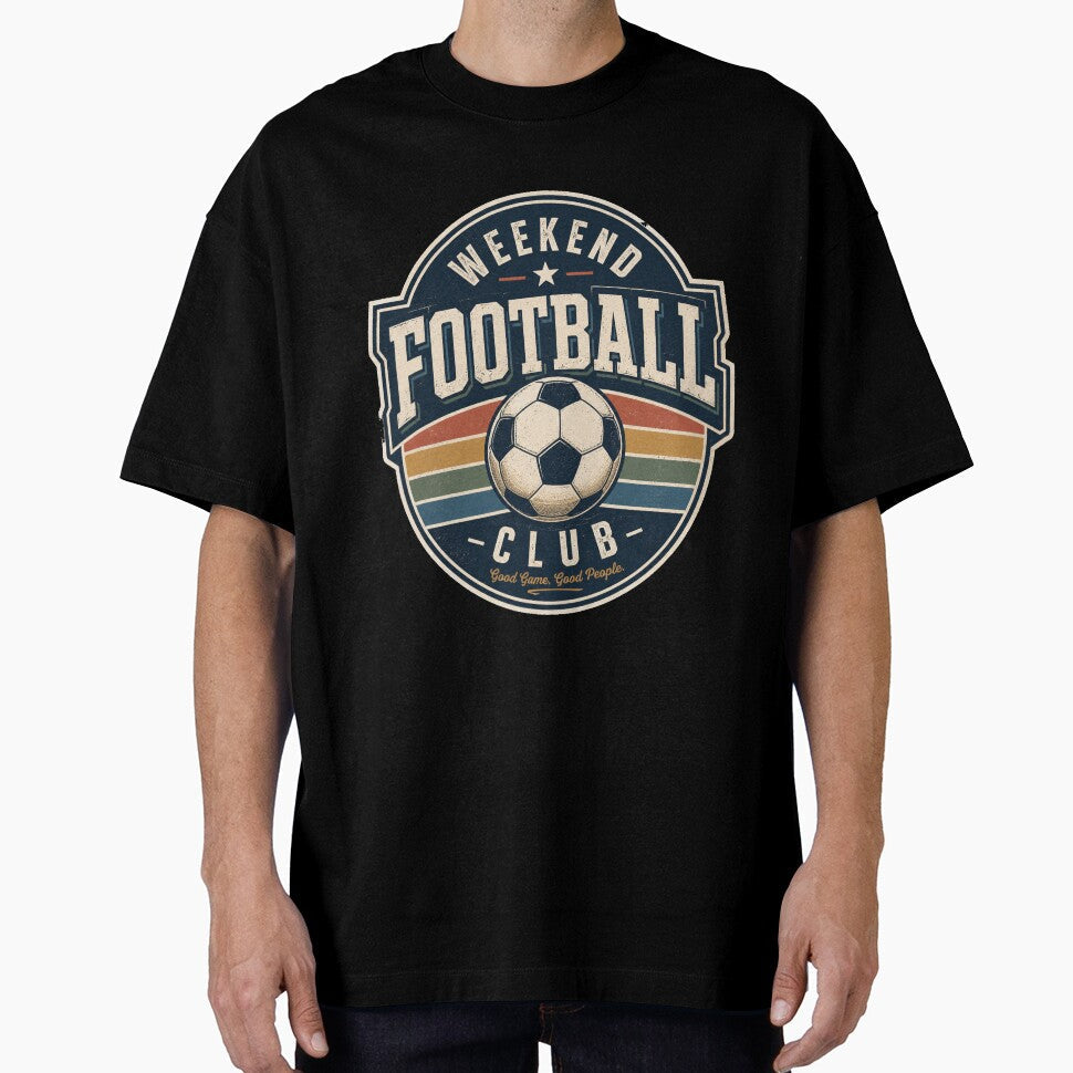 Weekend Football Club Retro Design by StyleLap - Adult & Kids T-Shirts, Sweatshirts & Hoodies apparel design preview 1