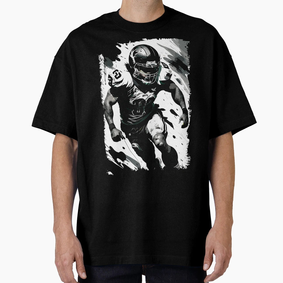 Nfl Football Player Portrait Abstract T-Shirt - Aesthetic Graphic Unisex - T-Shirt, Sweatshirt, Hoodie