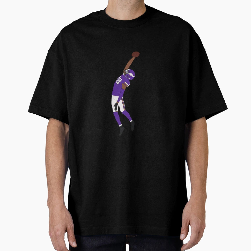 J Jefferson Jumping Catch Minimal T-Shirt - Aesthetic Graphic Unisex - T-Shirt, Sweatshirt, Hoodie