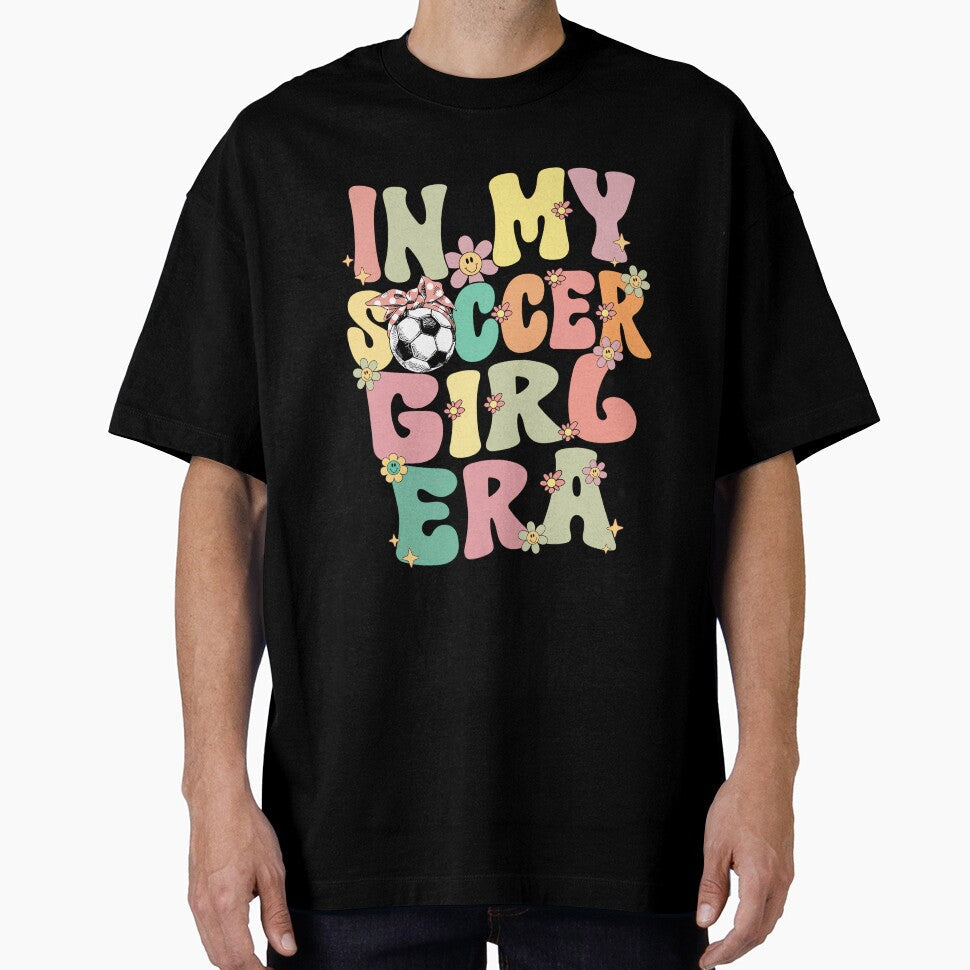 In My Soccer Girl Era Retro Groovy Cute by - Adult & Kids T-Shirts, Sweatshirts & Hoodies apparel design preview 1