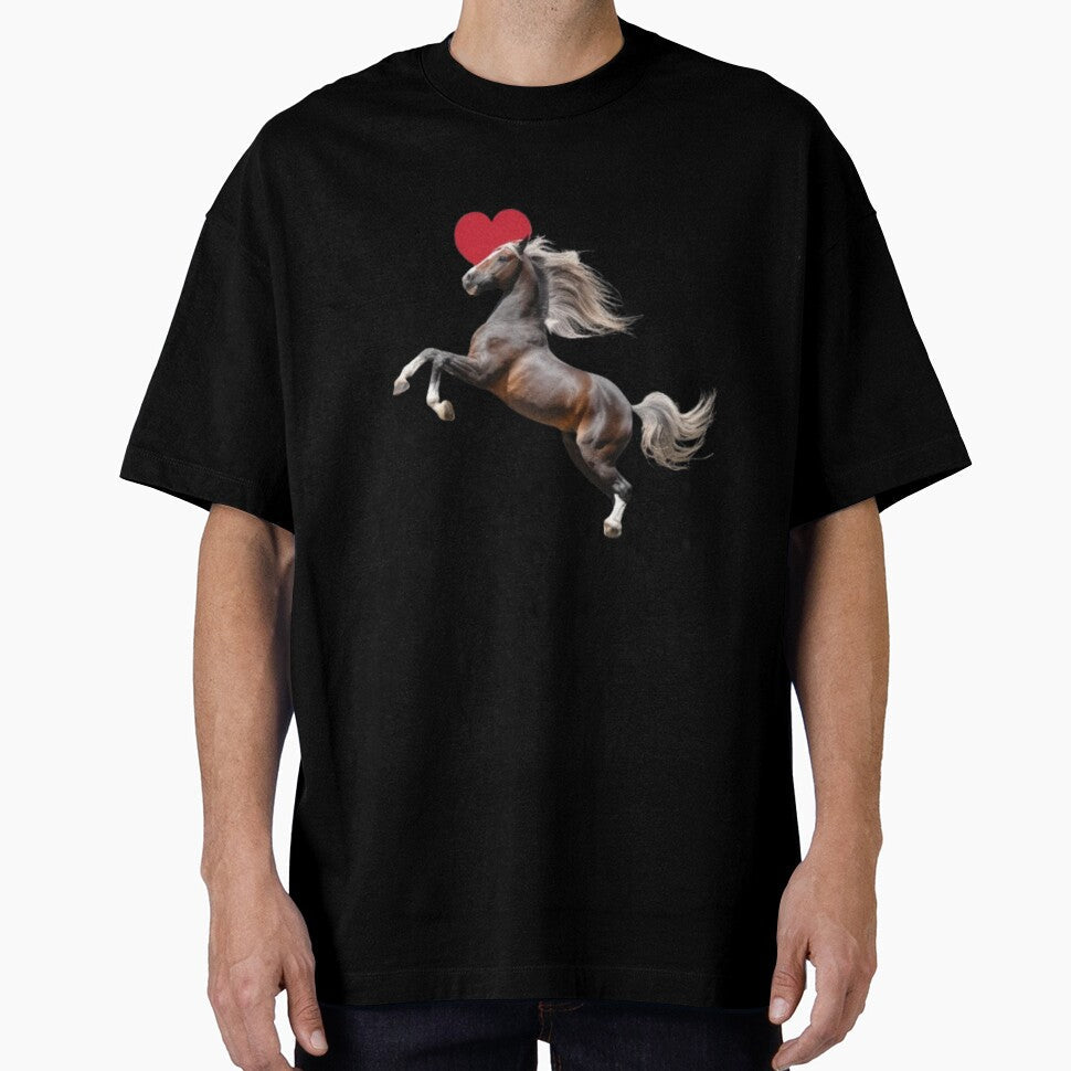 Love Horses by 123ks - Adult & Kids T-Shirts, Sweatshirts & Hoodies apparel design preview 1