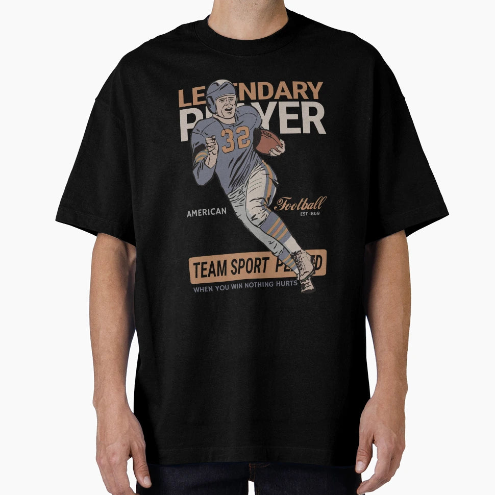 Legendary Football Player T-Shirt - Aesthetic Graphic Men Women - T-Shirt, Sweatshirt, Hoodie