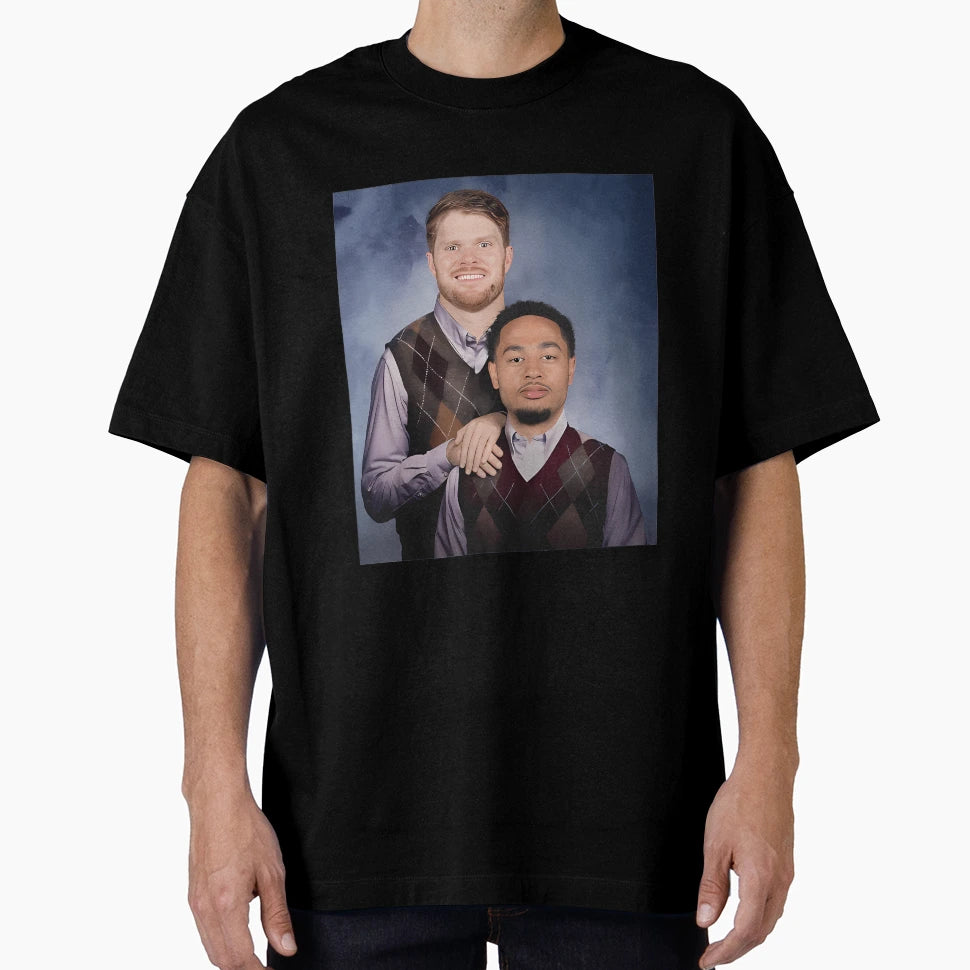 Sam Darnold Jaxon Smith Njigba Football T-Shirt - Graphic Print for Adults - T-Shirt, Sweatshirt, Hoodie
