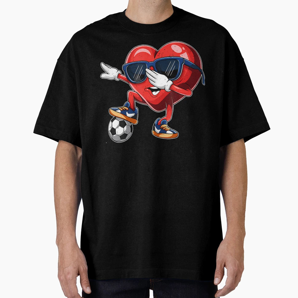 Valentines Day Heart Dabbing Heart T-Shirt - Unique Graphic for Adults - T-Shirt, Sweatshirt, Hoodie