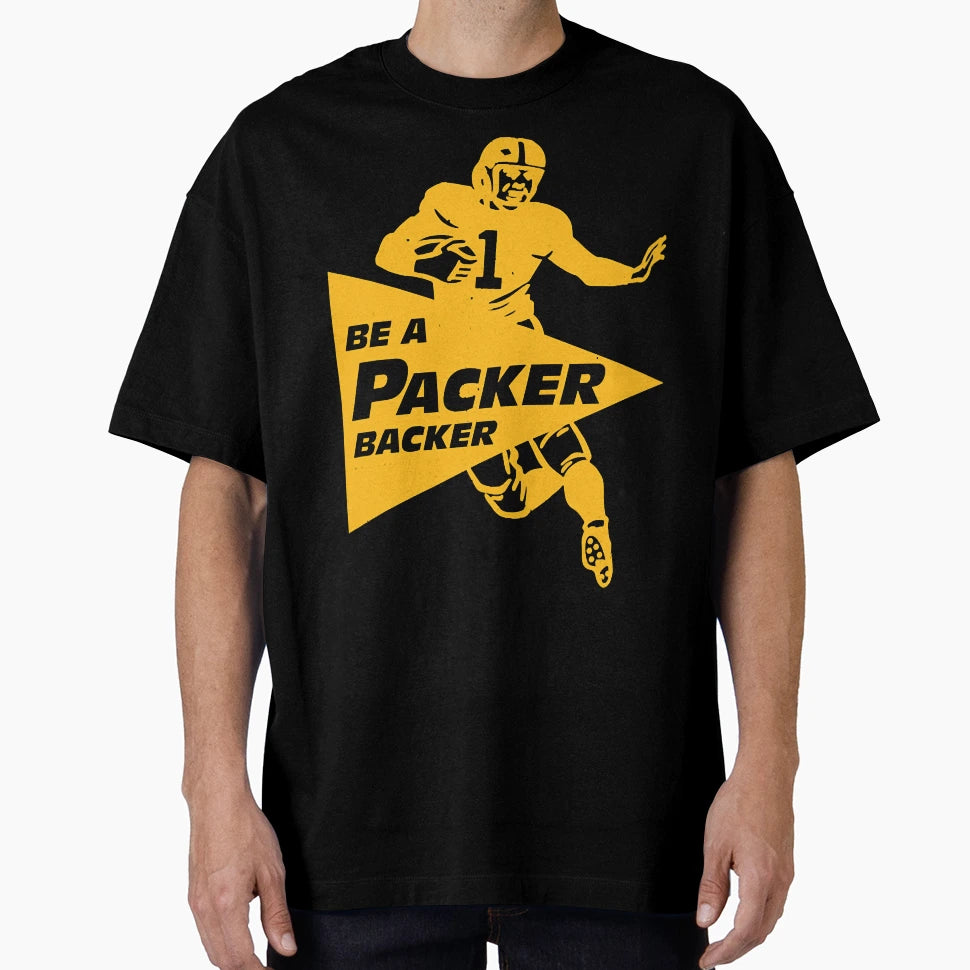 Be Packer Backer Runner Yellow T-Shirt - Unique Graphic Men Women - T-Shirt, Sweatshirt, Hoodie