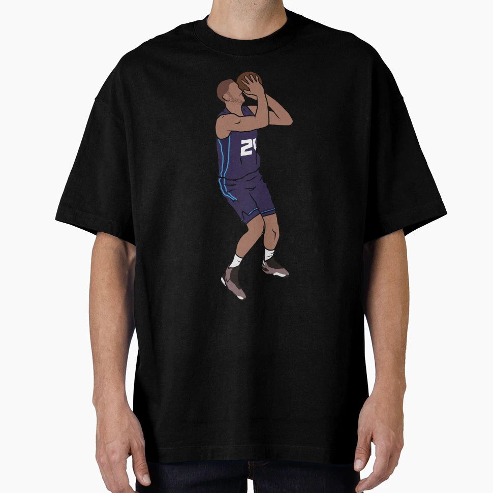 Mason Plumlee Lefty Jumper T-Shirt - Trendy Graphic Unisex - T-Shirt, Sweatshirt, Hoodie