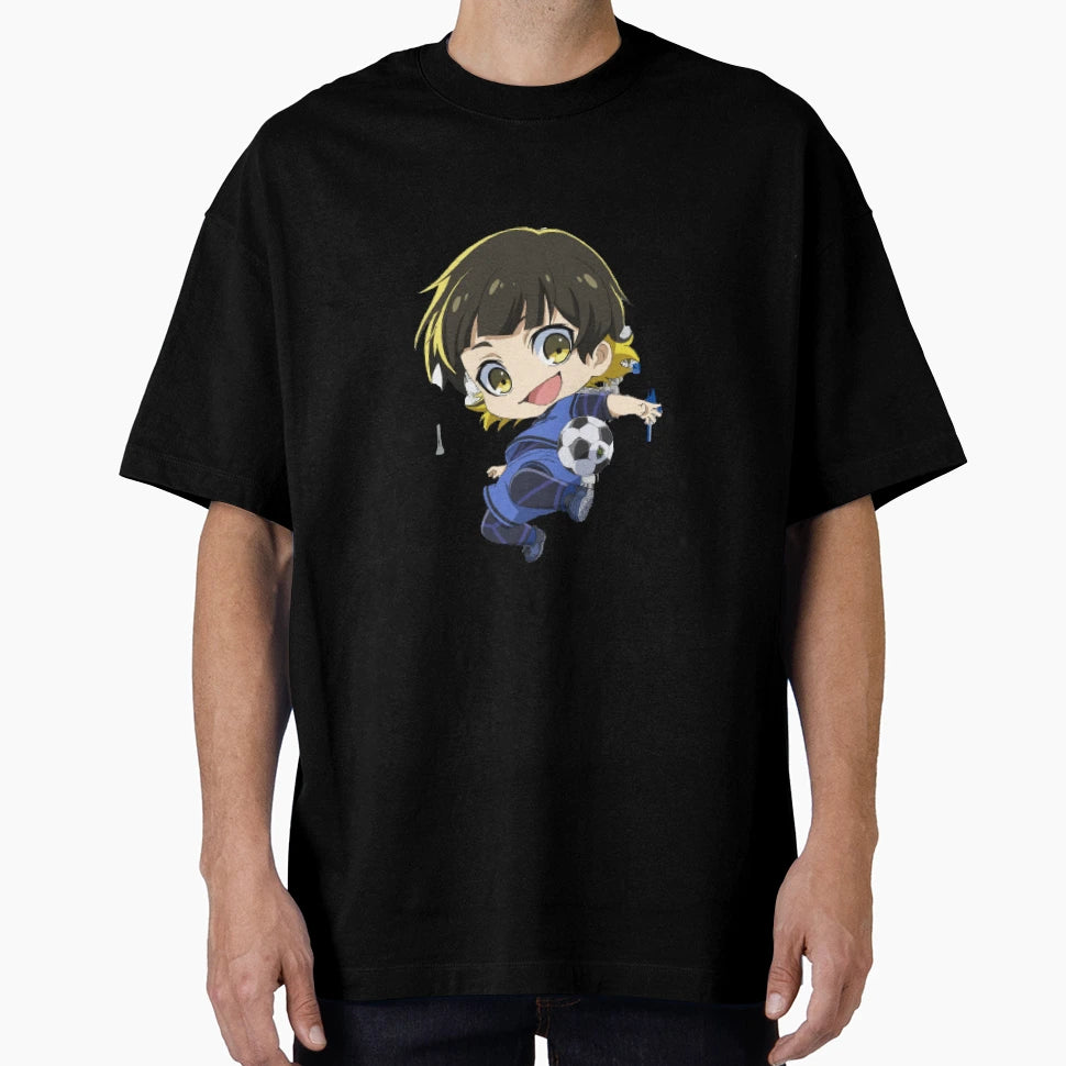 Bachira Meguru Monster Dribbler Chibi T-Shirt - Minimalist Print Men Women - T-Shirt, Sweatshirt, Hoodie