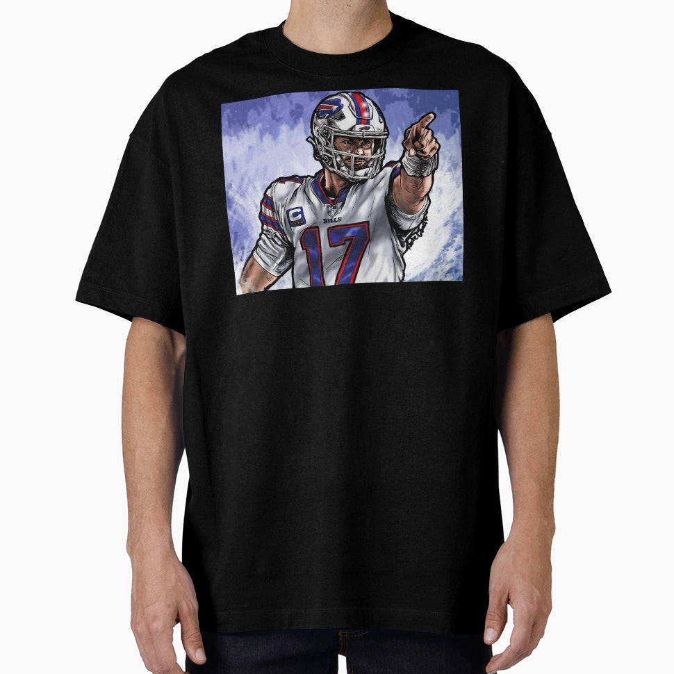 Allen First Down Full T-Shirt - Custom Art Print Unisex - T-Shirt, Sweatshirt, Hoodie