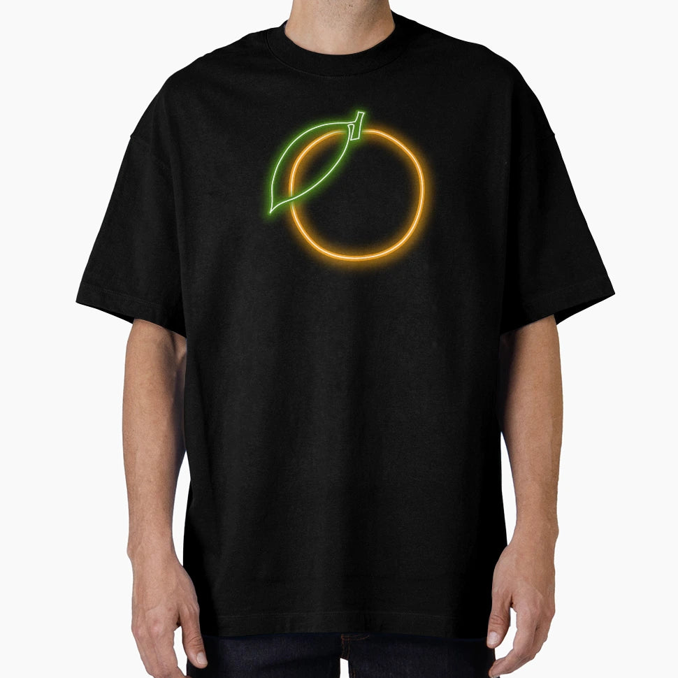Heartbeat Neon Orange T-Shirt - Minimalist Print Men Women - T-Shirt, Sweatshirt, Hoodie