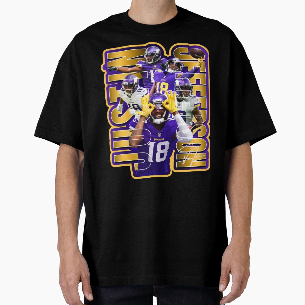 JJ Football Star Artwork T-Shirt - Streetwear Style for Adults - T-Shirt, Sweatshirt, Hoodie