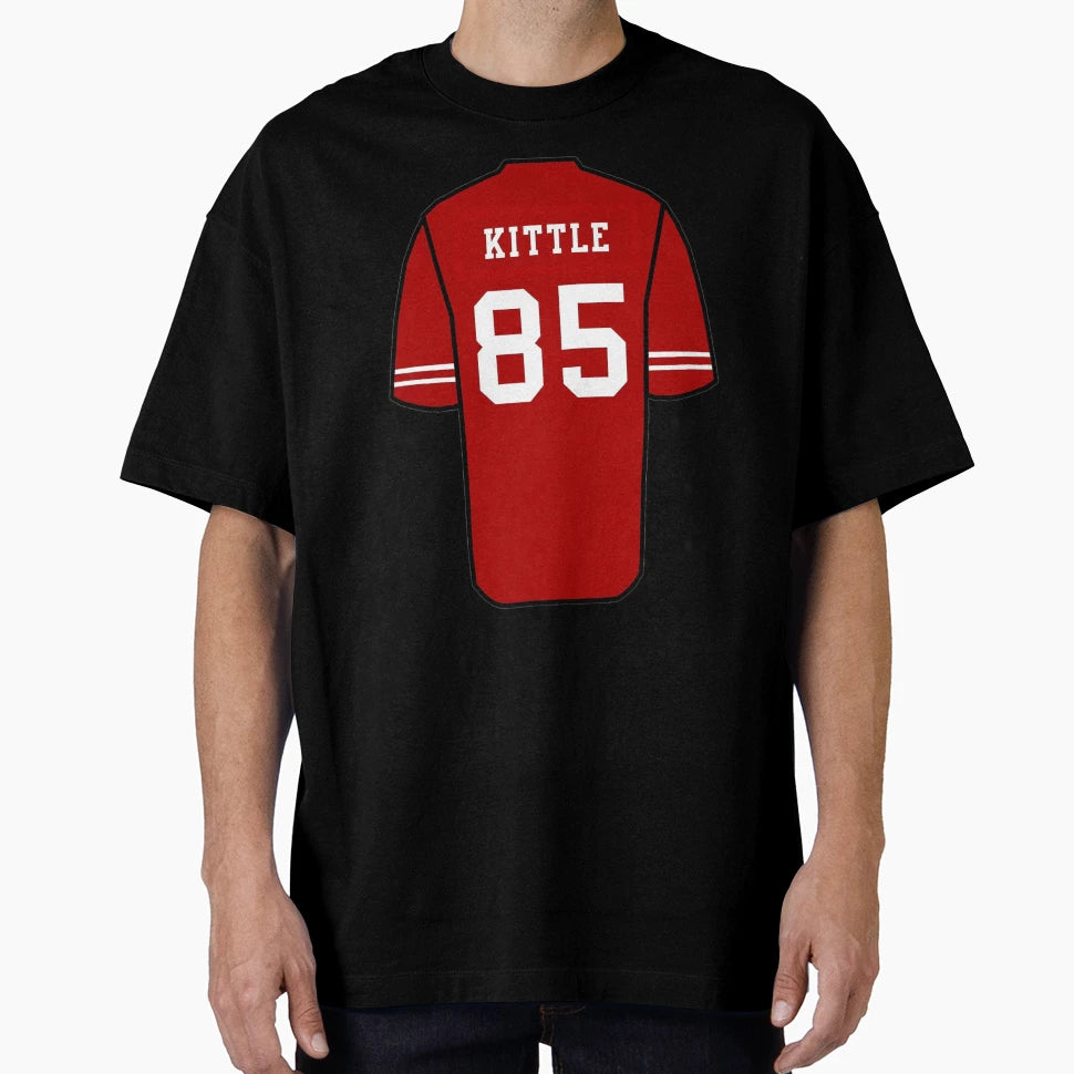Kittle Jersey Red T-Shirt - Custom Art Print Men Women - T-Shirt, Sweatshirt, Hoodie