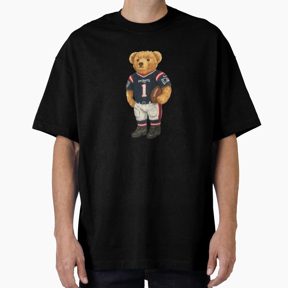Patriots Bear T-Shirt - Novelty Apparel Unisex - T-Shirt, Sweatshirt, Hoodie